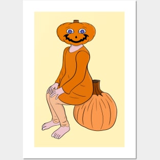 The Pumpkin Girl Posters and Art